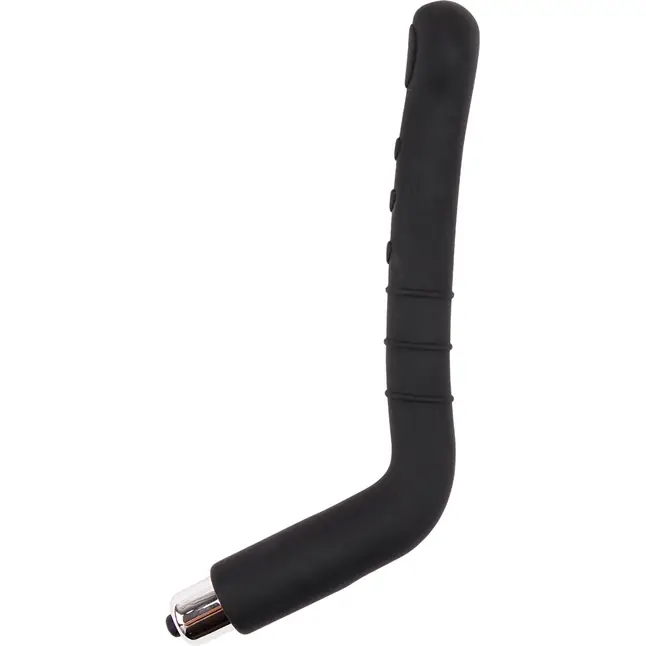 Черный анальный вибратор Rectal Reacher Vibe - 25 см - Black Mont