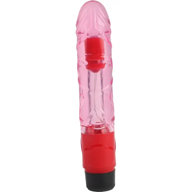 Розовый вибратор-реалистик 9 Inch Realistic Vibe - 22,3 см - Basic Luv Theory. Фотография 4.
