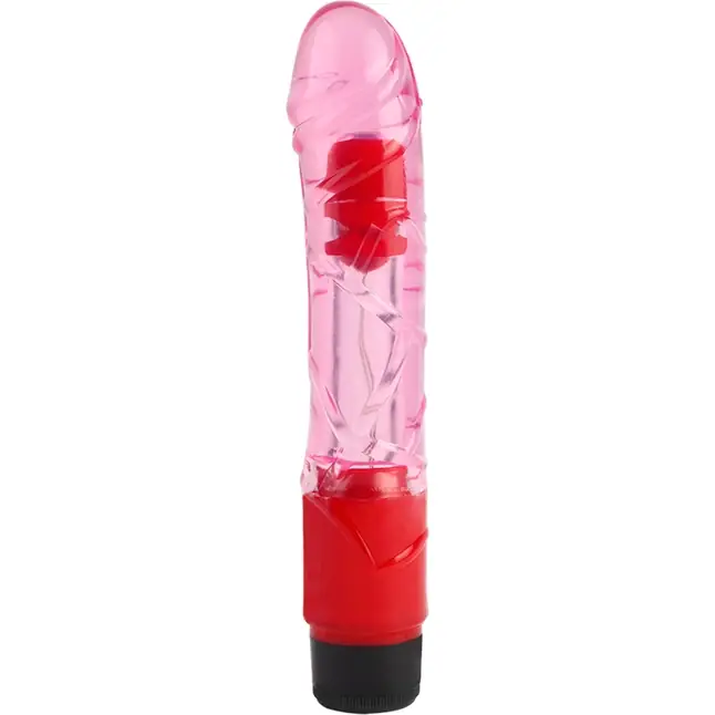 Розовый вибратор-реалистик 9 Inch Realistic Vibe - 22,3 см - Basic Luv Theory