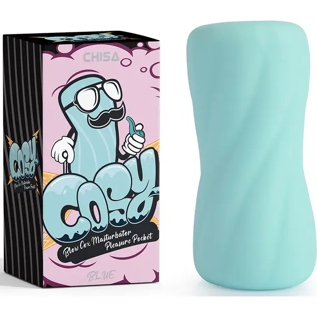 Аквамариновый мастурбатор Blow Cox Masturbator Pleasure Pocket - COSY