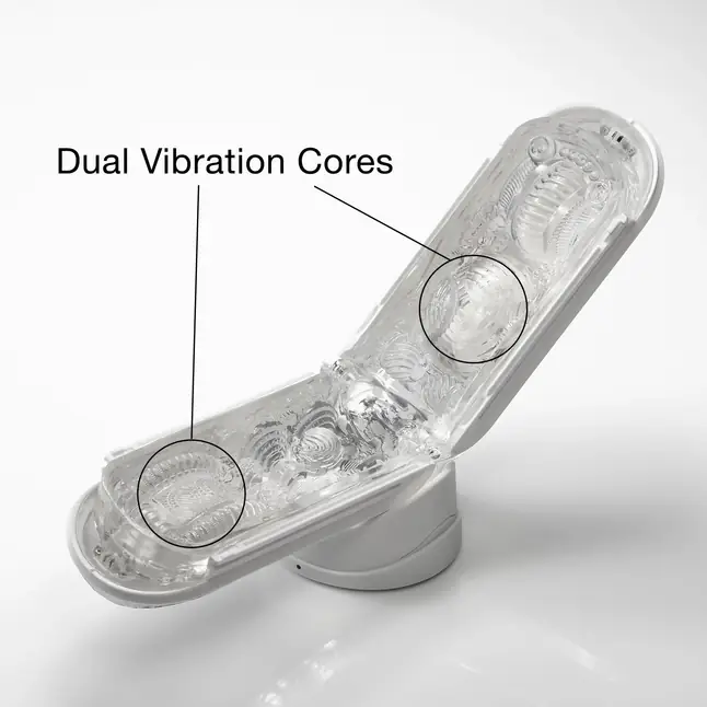 Белый мастурбатор Tenga Flip Zero Gravity с вибрацией - FLIP Series. Фотография 2.