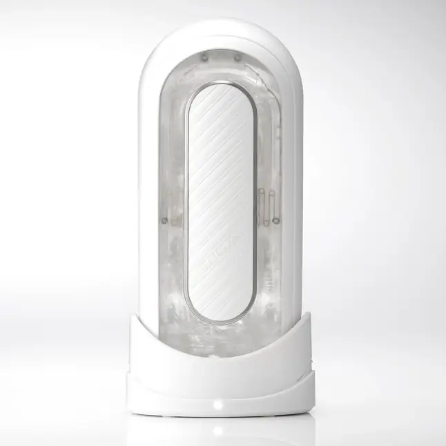 Белый мастурбатор Tenga Flip Zero Gravity с вибрацией - FLIP Series. Фотография 6.