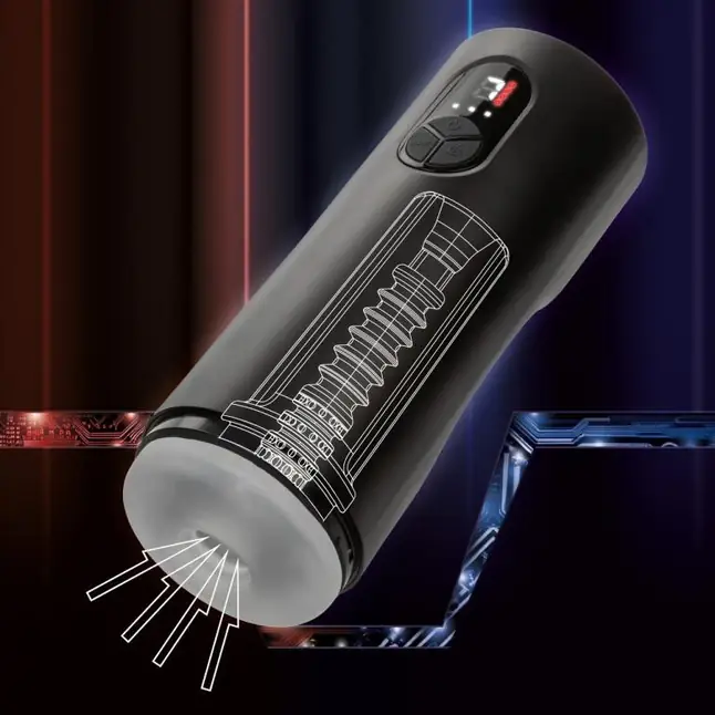 Мастурбатор с симуляцией оральный ласк Sucking and Vibrating Masturbator - Bionic. Фотография 5.