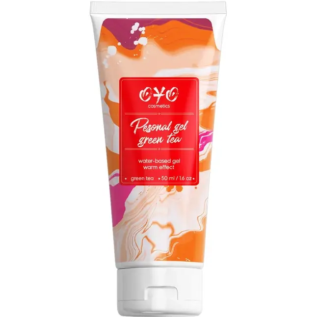 Интимная смазка на водной основе с согревающим эффектом OYO Personal Gel Green Tea - 50 мл. FFF - OYO cosmetics