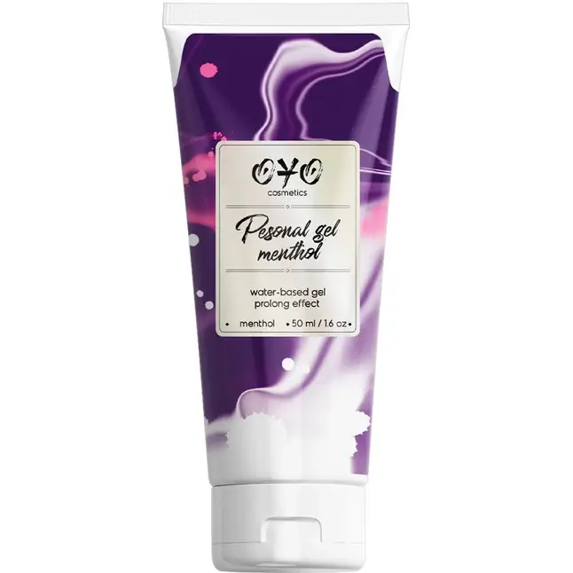 Интимная смазка на водной основе с пролонгирующим эффектом OYO Personal Gel Menthol - 50 мл. FFF - OYO cosmetics