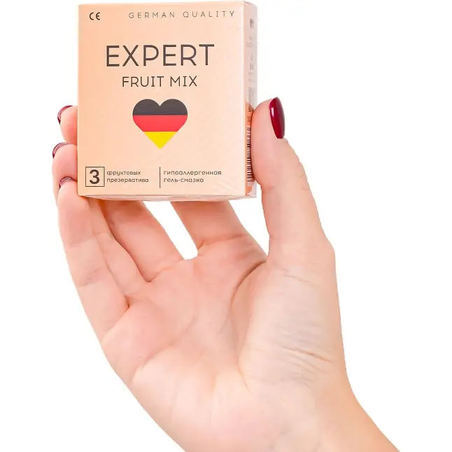 Ароматизированные презервативы EXPERT Fruit Mix - 3 шт. Фотография 4.