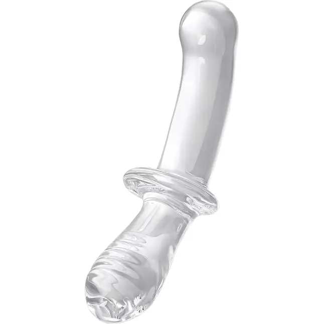 Прозрачный двусторонний стеклянный фаллоимитатор Satisfyer Double Crystal - 19,5 см