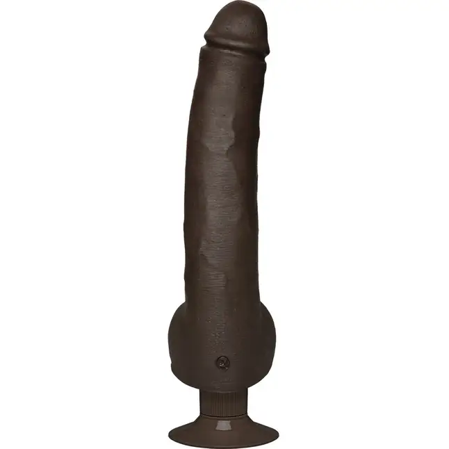 Коричневый вибратор-реалистик Safaree Samuels - 29,8 см - Signature Cocks. Фотография 2.