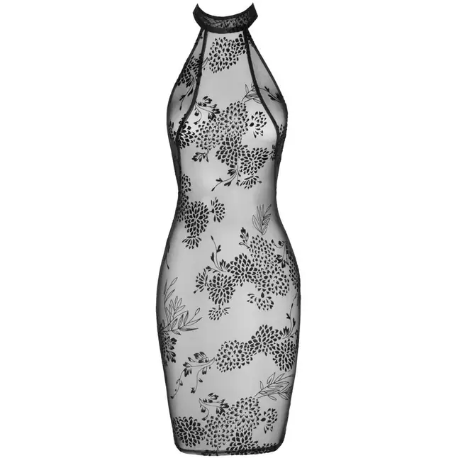 Облегающее платье из тюля с вышивкой Midi tulle dress with velvet straps in the back. Фотография 4.
