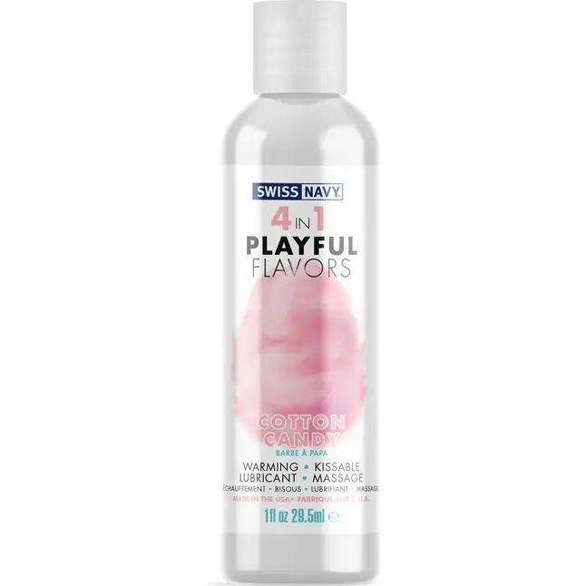 Массажный гель 4-в-1 Cotton Candy с ароматом сладкой ваты - 29,5 мл - 4-in-1 Playful Flavors