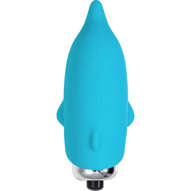 Голубой мини-вибратор Jolly - 7,5 см. Фотография 4.