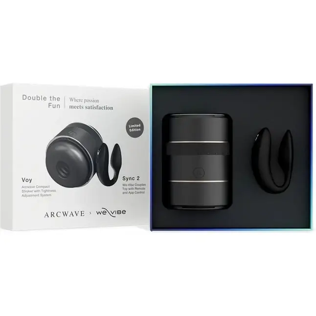 Набор для пар Double the Fun: мастурбатор ARCwave Voy и вибратор We-Vibe Sync 2. Фотография 6.
