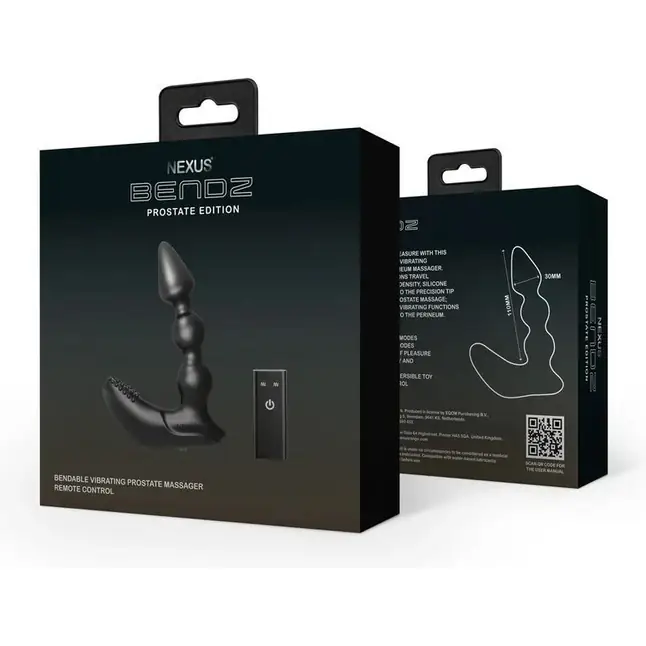 Черный вибростимулятор Nexus Bendz Prostate Edition - 14,1 см. Фотография 4.