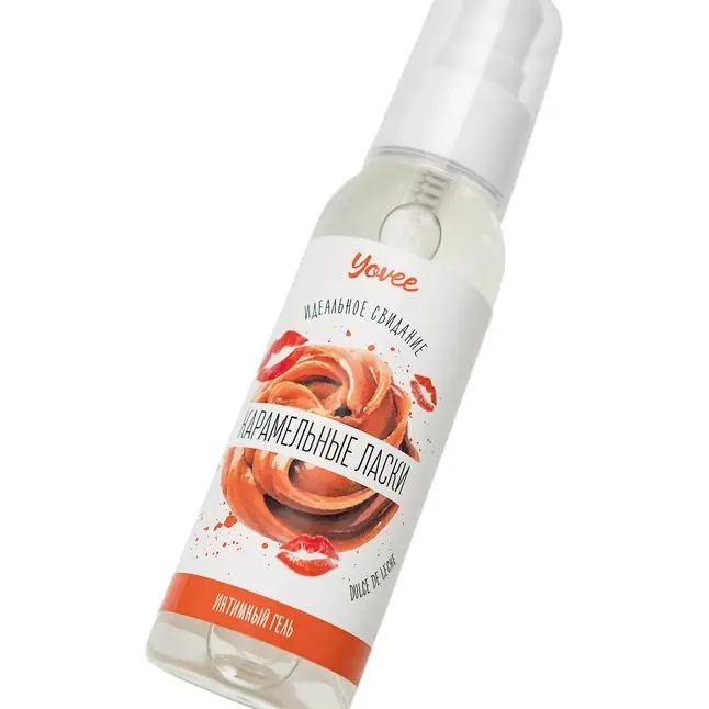 Съедобная гель-смазка Yovee «Карамельные ласки» с Д-пантенолом и вкусом Dulce de Leche - 100 мл - Yovee. Фотография 6.