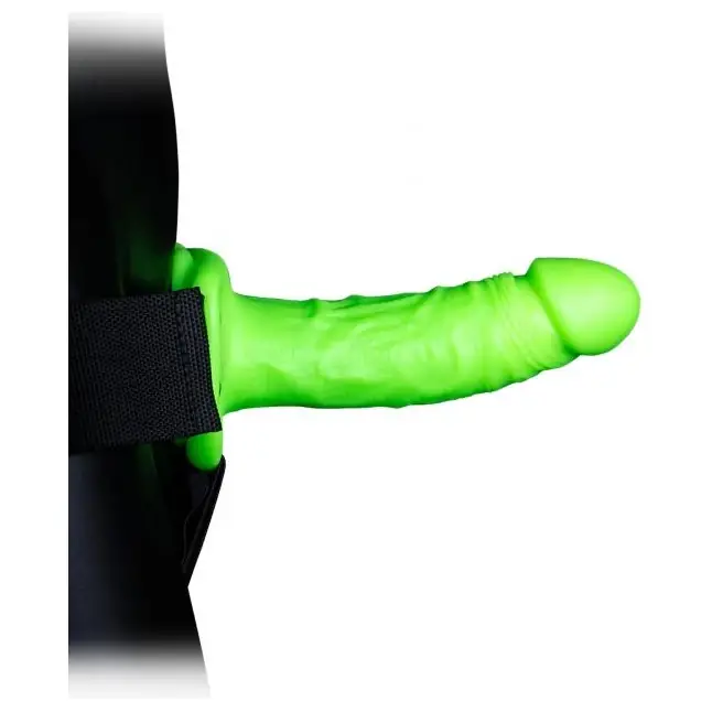 Люминесцентный фаллопротез 7’’ Glow in The Dark - 18 см - Ouch!. Фотография 4.