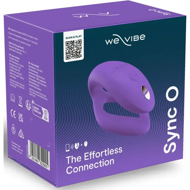 Фиолетовый вибратор для пар We-Vibe Sync O. Фотография 13.