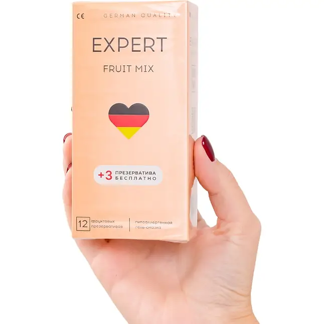 Ароматизированные презервативы EXPERT Fruit Mix - 12 шт.( 3 в подарок). Фотография 4.