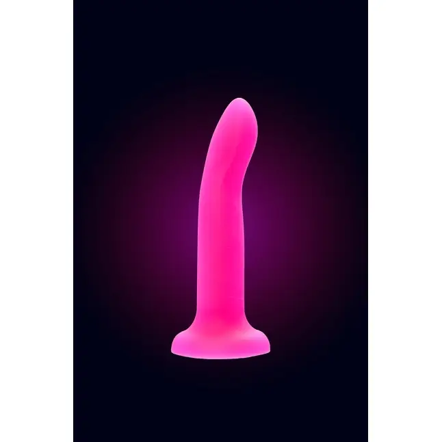 Розовый, светящийся в темноте фаллоимитатор Clint Glow - 20 см - Beyond. Фотография 8.