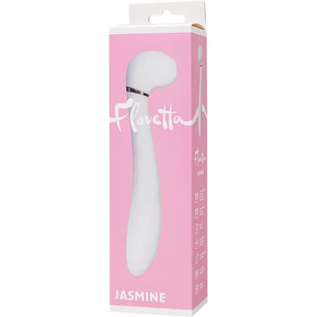 Белый вибратор с вакуумной стимуляцией Jasmine - 23 см - Flovetta. Фотография 8.