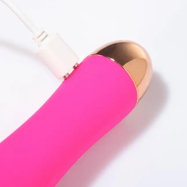Розовый гладкий вибратор Massage Wand - 14 см - Оки-Чпоки. Фотография 3.