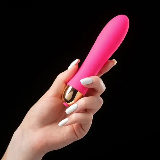 Розовый гладкий вибратор Massage Wand - 14 см - Оки-Чпоки. Фотография 6.