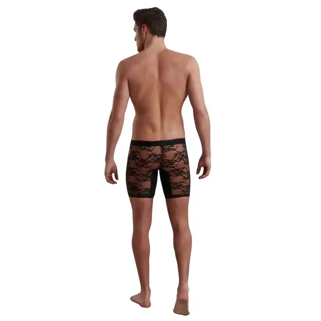 Мужские трусы-боксеры с кружевным вставками Doreanse Black Lace. Фотография 4.