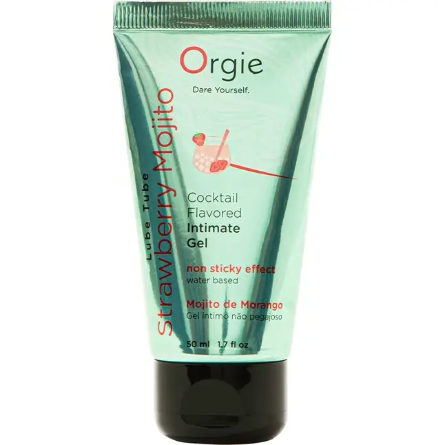 Съедобный интимный гель Orgie Lube Tube Cocktail Strawberry Mojito - 50 мл