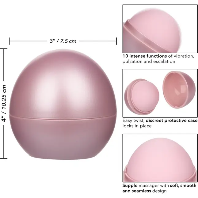 Розовый вибромассажер Opal Smooth Massager - Opal. Фотография 3.
