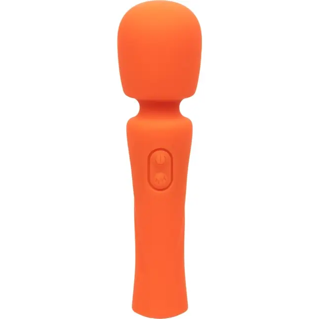 Оранжевый вибромассажер Stella Liquid Silicone Mini Massager - 14,5 см - Stella. Фотография 6.