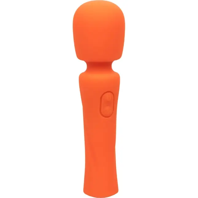 Оранжевый вибромассажер Stella Liquid Silicone Mini Massager - 14,5 см - Stella