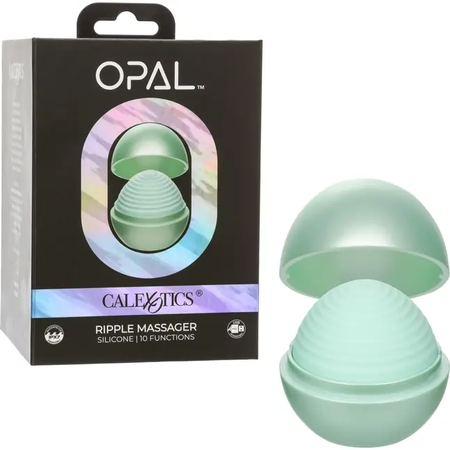 Зеленый вибромассажер Opal Ripple Massager - Opal. Фотография 12.