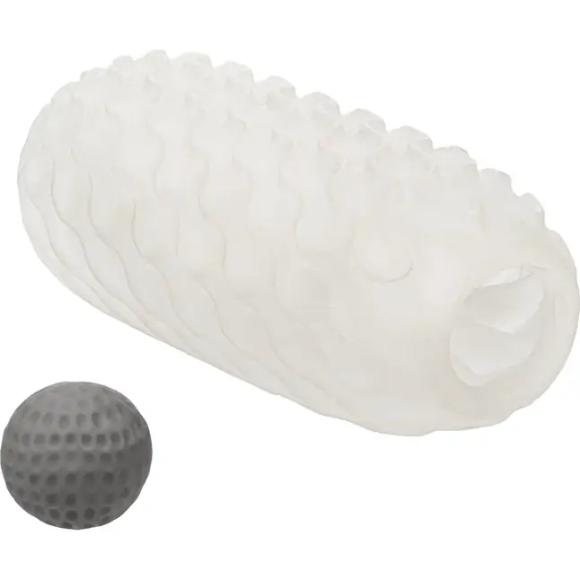 Двусторонний мастурбатор с серым стимулирующим шариком Reversible Squishy Ball Stroker - Boundless