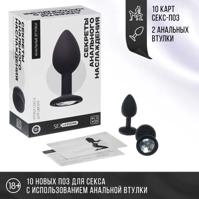 Набор анальных пробок «Секреты анального наслаждения» - ECSTAS. Фотография 2.
