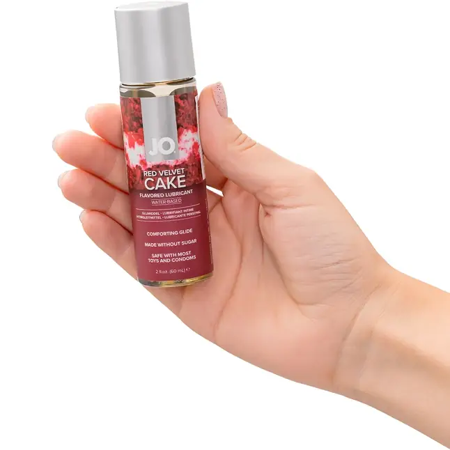 Лубрикант на водной основе JO H2O Red Velvet Cake Flavored Lubricant - 60 мл - JO H2O Flavors. Фотография 3.