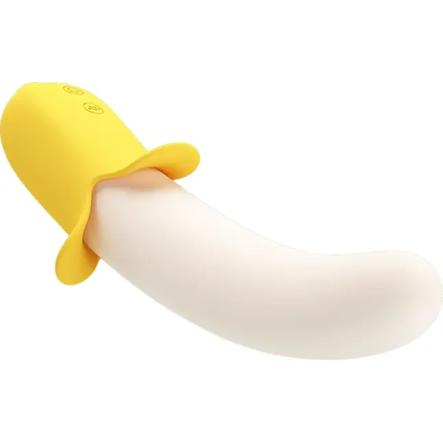 Силиконовый вибратор Banana Geek - 19,5 см - Pretty Love. Фотография 4.