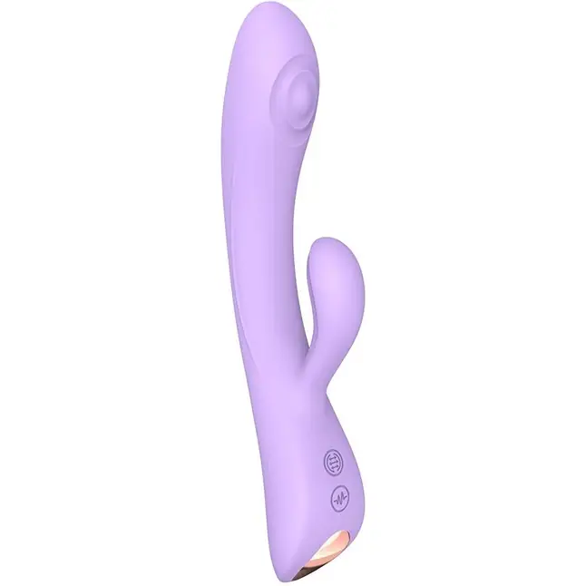 Сиреневый вибратор-кролик Bunny Clyde - 22,5 см