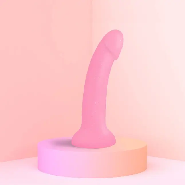 Фаллоимитатор из жидкого силикона Dildolls Glitzy - 17,6 см. Фотография 2.