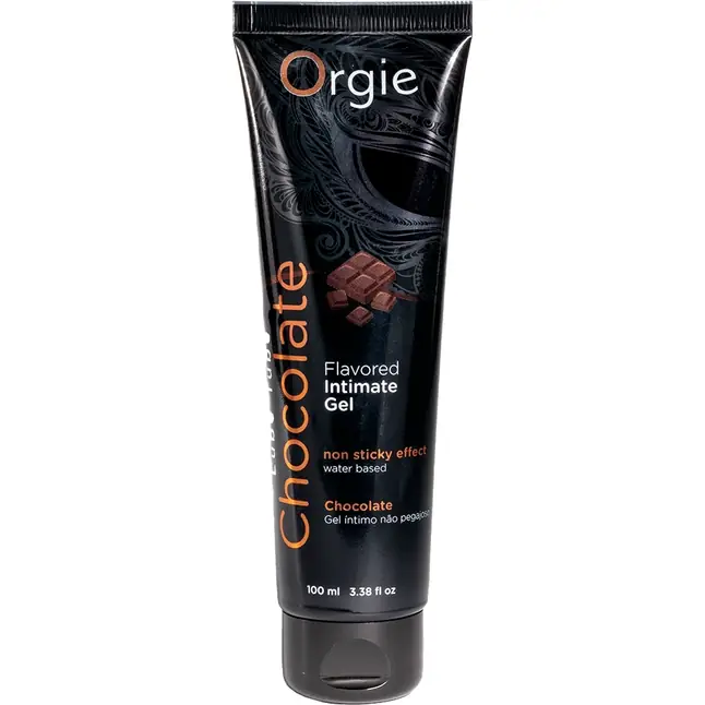 Интимный гель на водной основе Lube Tube Chocolate с шоколадным вкусом - 100 мл