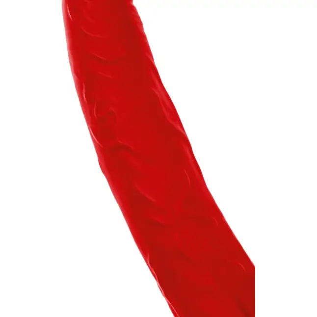 Красная насадка на пенис для двойного проникновения Black Red - 16,5 см - Black Red. Фотография 10.