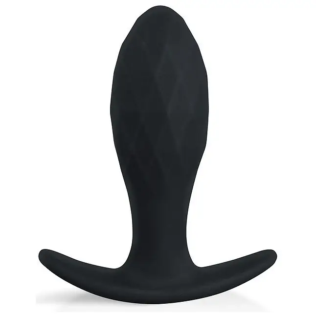 Черная силиконовая анальная пробка Sex Expert - 8,5 см - SEX EXPERT