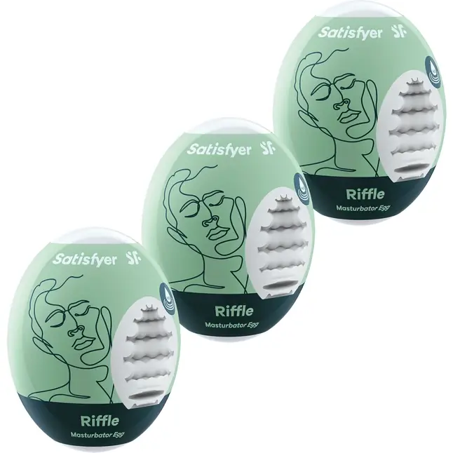 Набор из 3 мастурбаторов-яиц Satisfyer Riffle