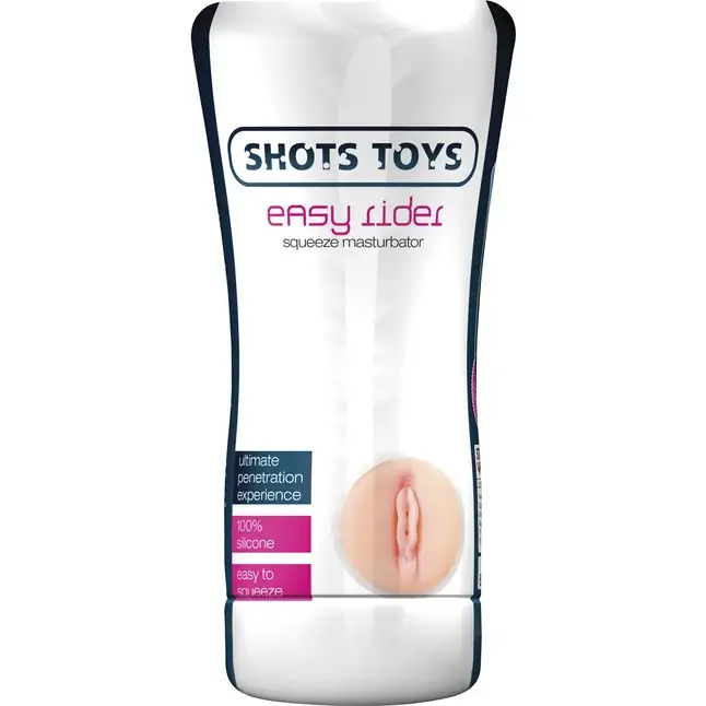 Телесный мастурбатор-вагина Easy Rider Squeeze Masturbator - Shots Toys. Фотография 2.