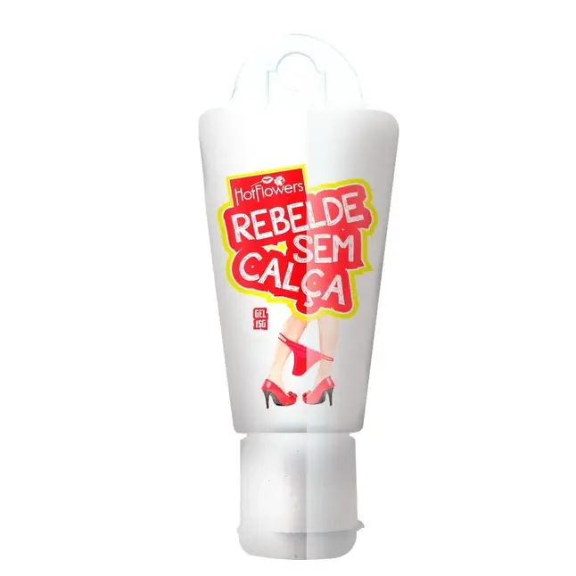Ароматизированный анальный гель Rebelde sem Calca для комфортного проникновения - 15 гр
