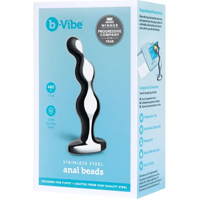 Стальной анальный фаллоимитатор для простаты Stainless Steel Anal Beads - 13 см. Фотография 2.