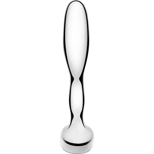 Стальной стимулятор простаты Stainless Steel Prostate Plug - 11,5 см. Фотография 5.