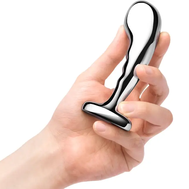 Набор из 3 стальных стимуляторов простаты Stainless Steel P-spot Training Set. Фотография 3.