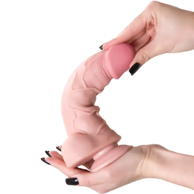 Телесный реалистичный фаллоимитатор My Dainty - 20,5 см - My Babe by RealStick. Фотография 5.
