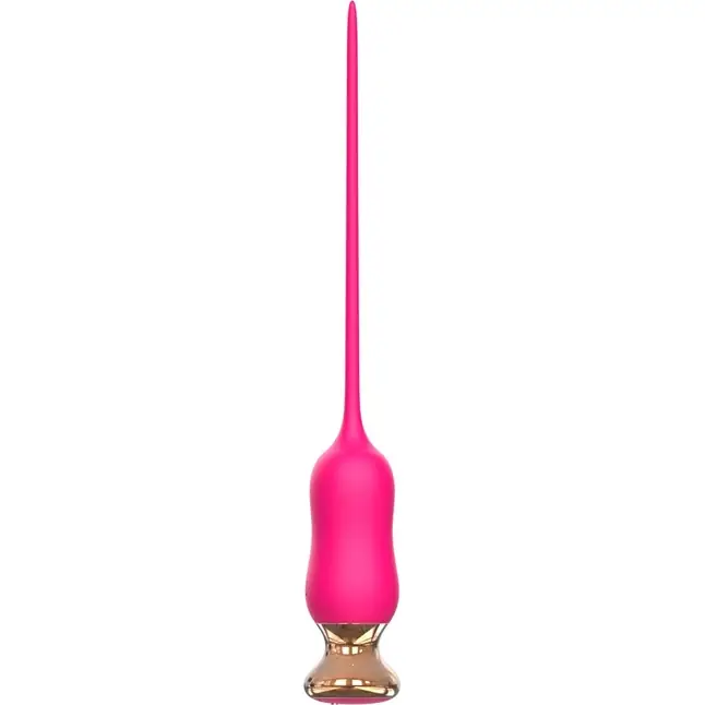 Розовый тонкий стимулятор Nipple Vibrator - 23 см