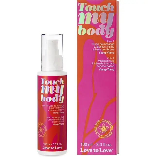 Силиконовый лубрикант 2-в-1 Touch My Body с ароматом иланг-иланга - 100 мл