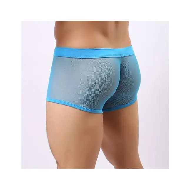 Мужские трусы-боксеры из сетки Cockcon Unzip-Me Boxer с пикантным принтом. Фотография 3.